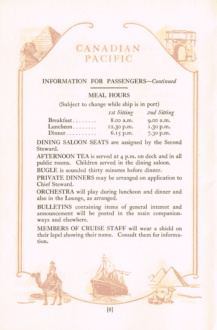 Passenger List: Page 8