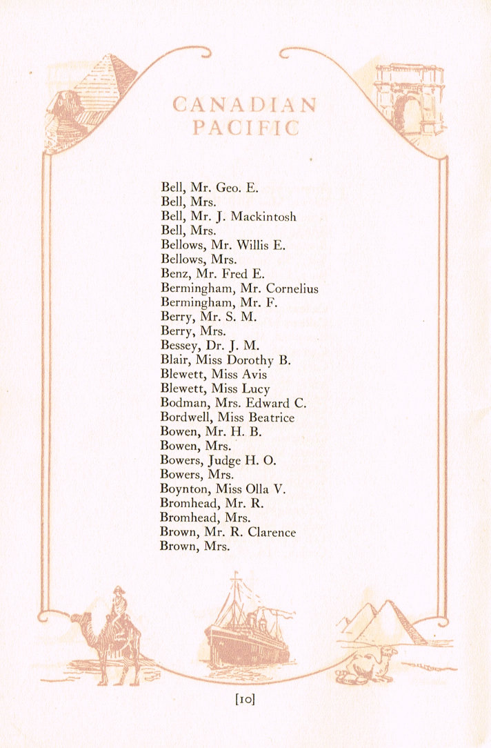 Passenger List: Page 10