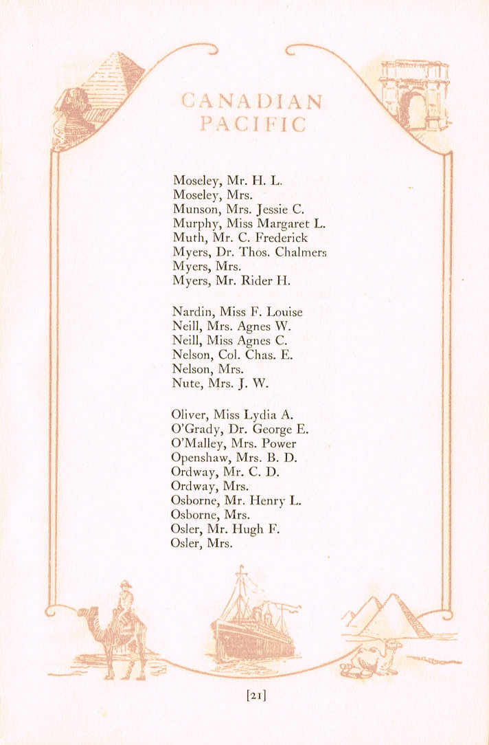 Passenger List: Page 21