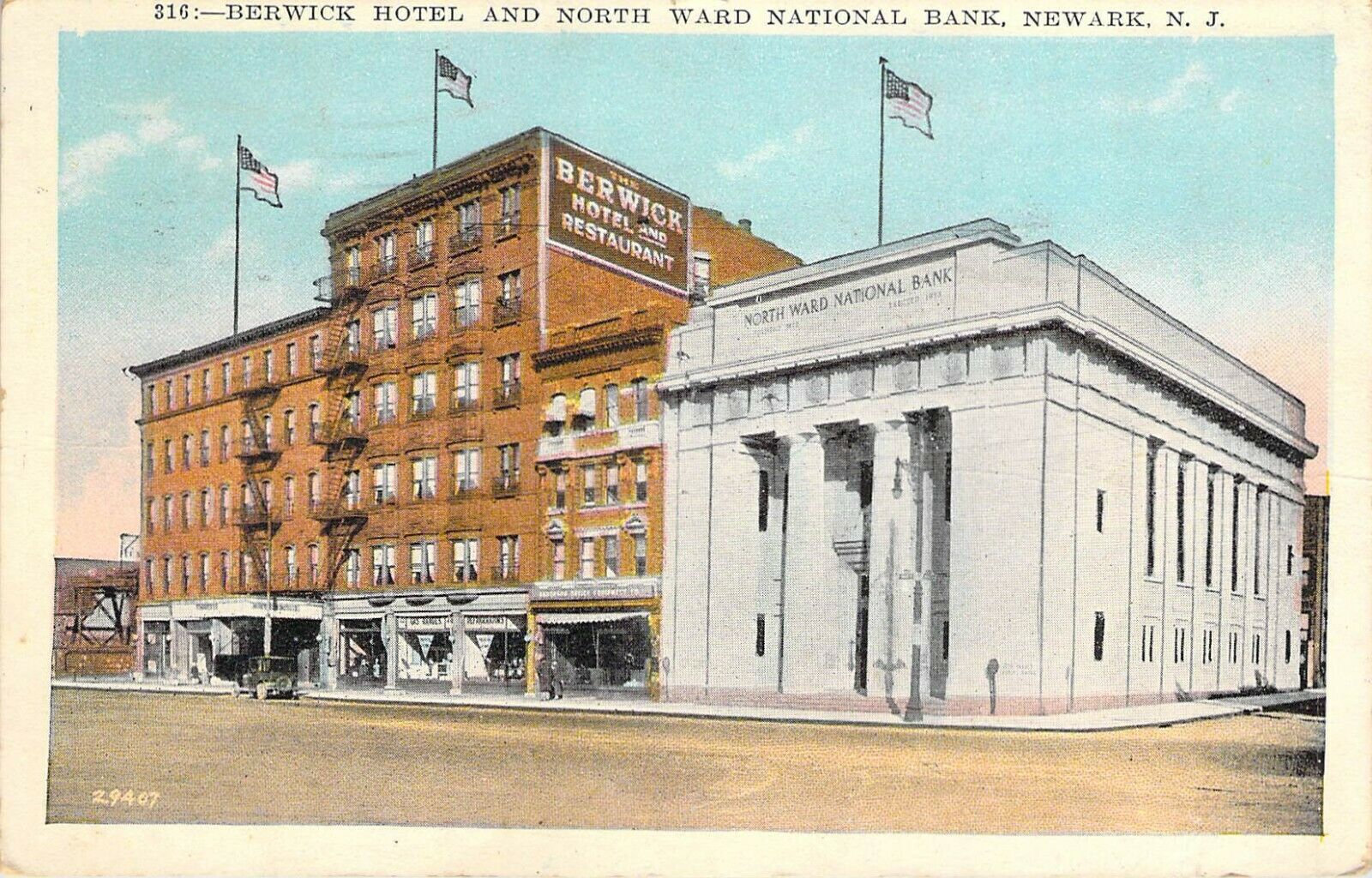 Hotel Berwick postcard