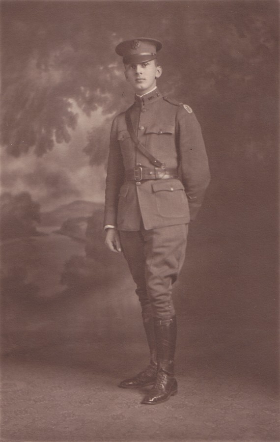 Norm Sr in uniform standing