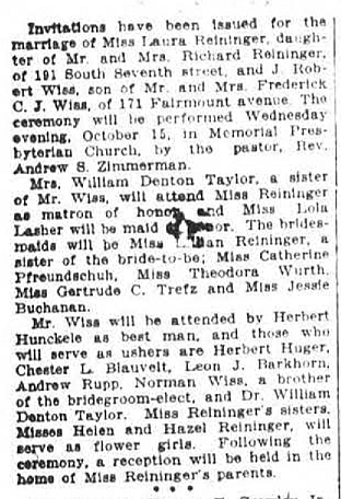 Robert Reininger announcement NEN 1913 09 25