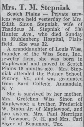 Edith-Wiss-Sinon-Courier-News-1959-03-25