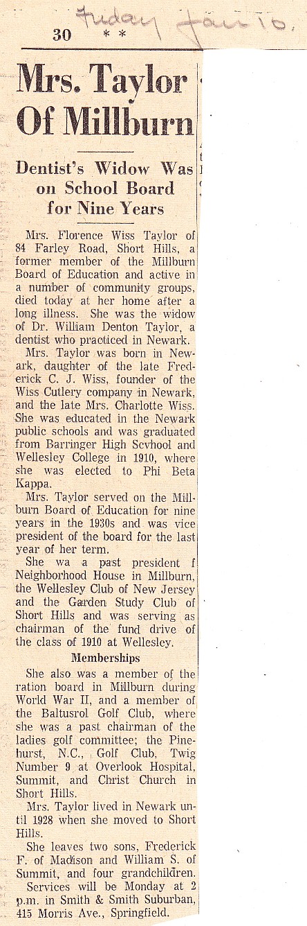 Florence-Taylor-obit-Newark-Evening-News