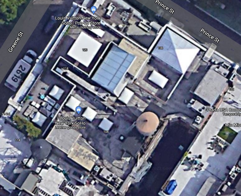 102 Prince St aerial 2021