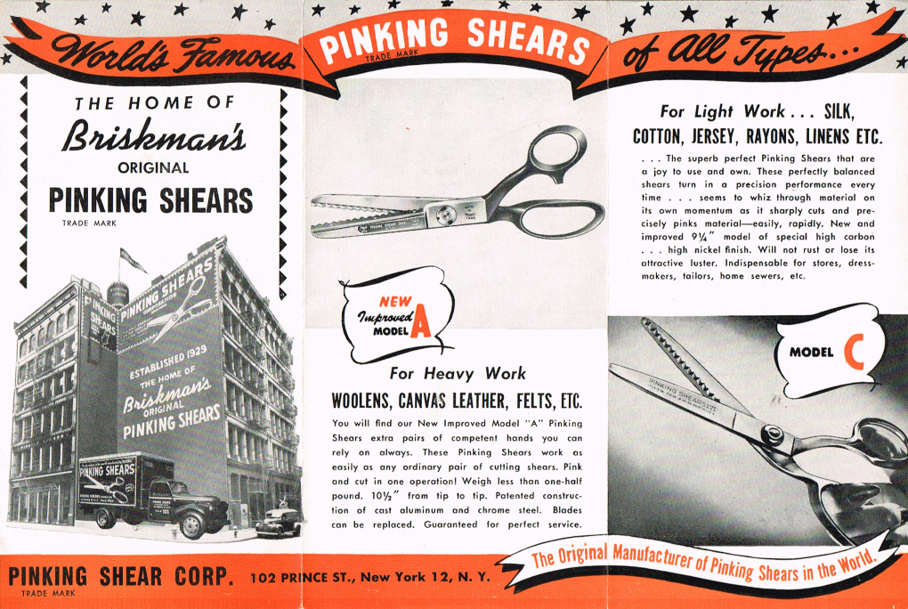 Pinking Shear Corp New Model A 3