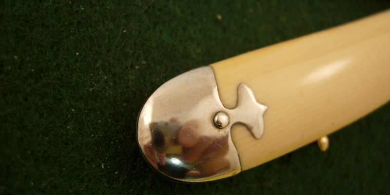 Style 2L White Oval Silver Tipped 2