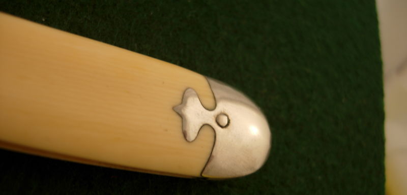 Style 2L White Oval Silver Tipped 6