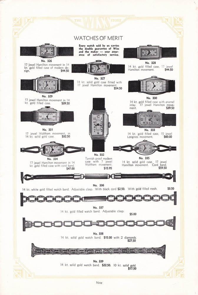 Wiss Sons: 1934 Mail Order Gift Book: Page 10