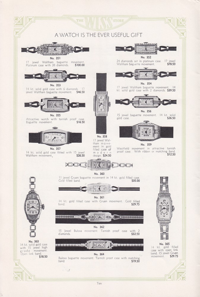 Wiss Sons: 1934 Mail Order Gift Book: Page 11