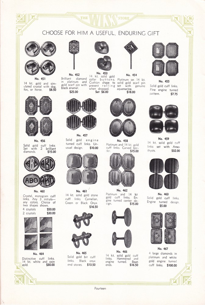 Wiss Sons: 1934 Mail Order Gift Book: Page 15