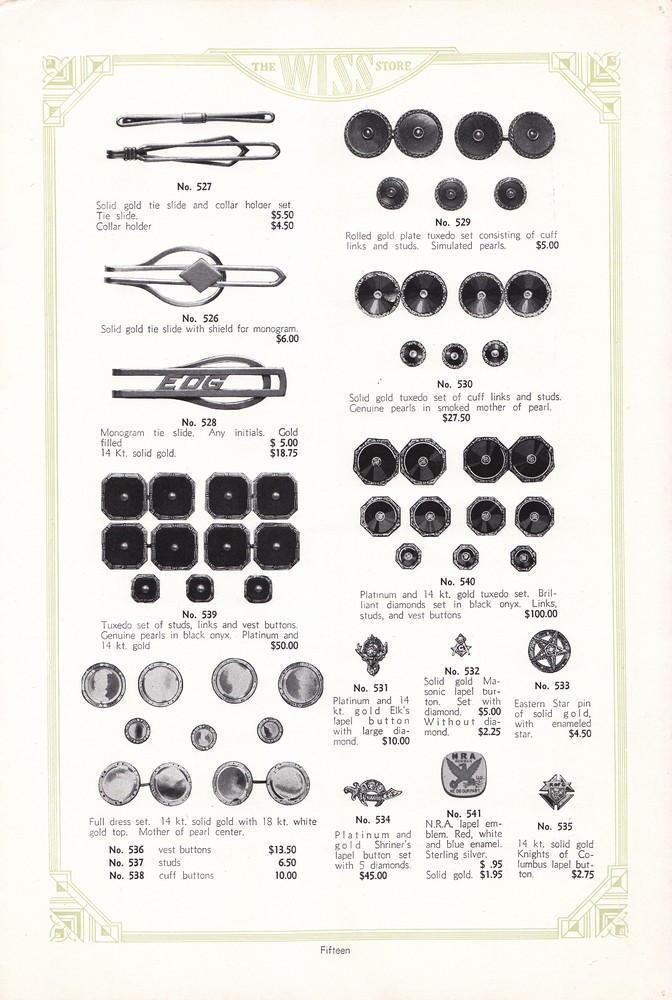 Wiss Sons: 1934 Mail Order Gift Book: Page 16