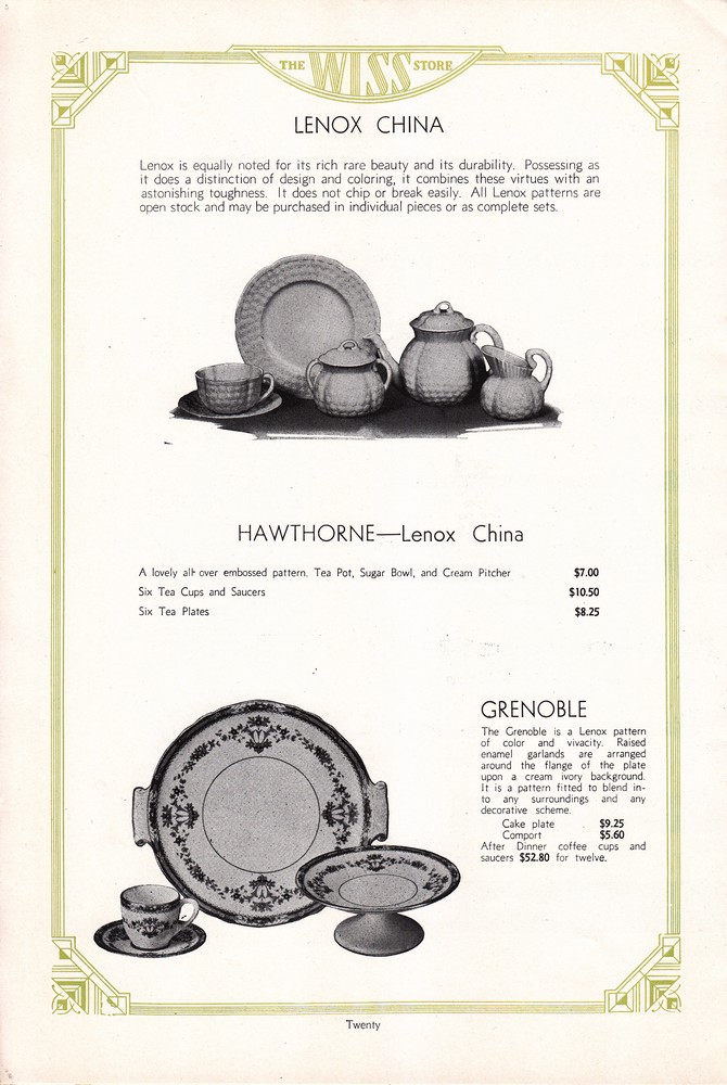 Wiss Sons: 1934 Mail Order Gift Book: Page 20