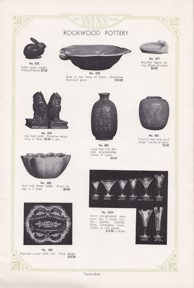 Wiss Sons: 1934 Mail Order Gift Book: Page 23