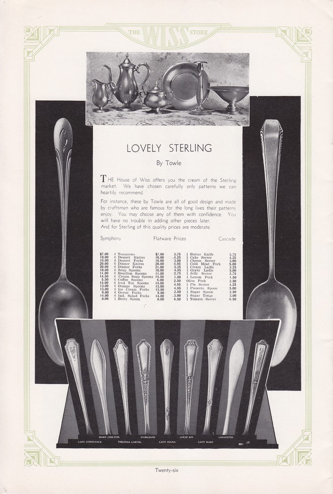 Wiss Sons: 1934 Mail Order Gift Book: Page 26
