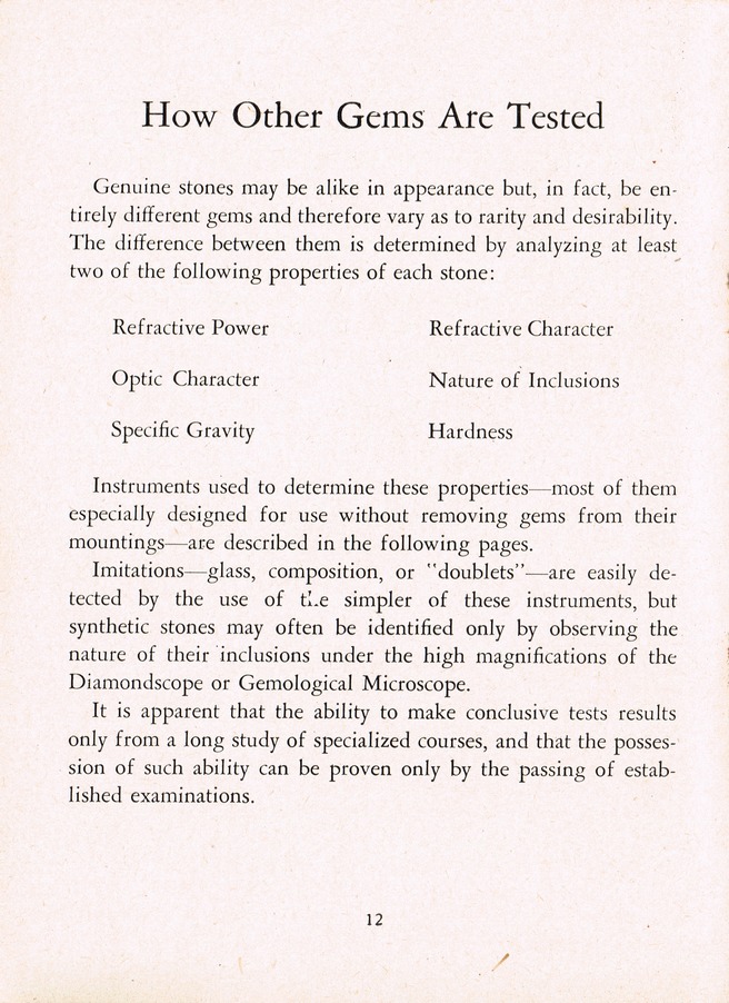 How Science Safeguards Your Purchase of Gems: Page 12