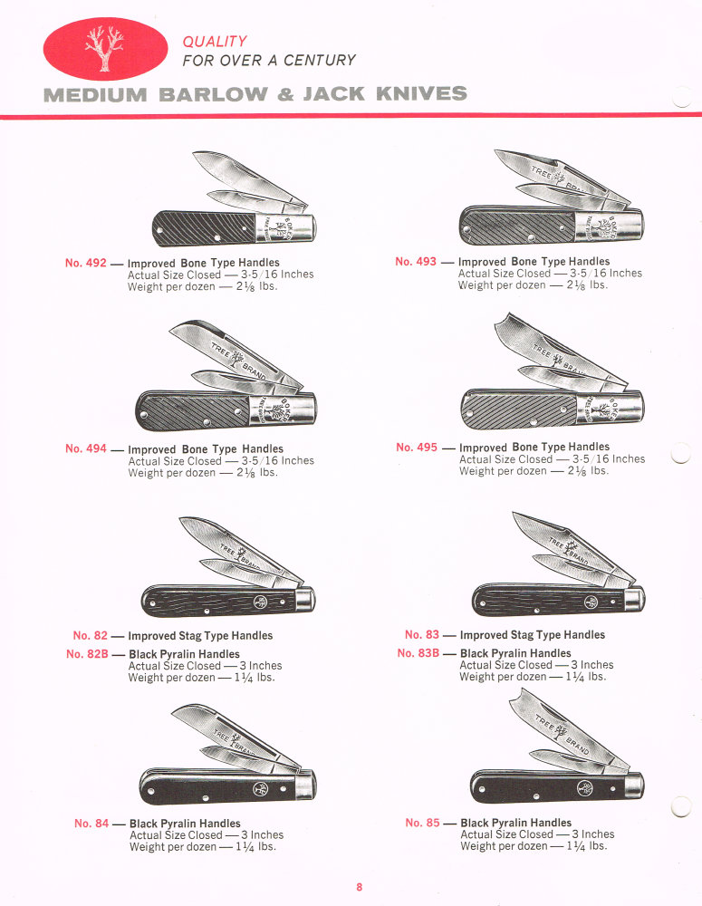 Boker Tree Brand 1966 Pocket Knives Catalog: Page 8
