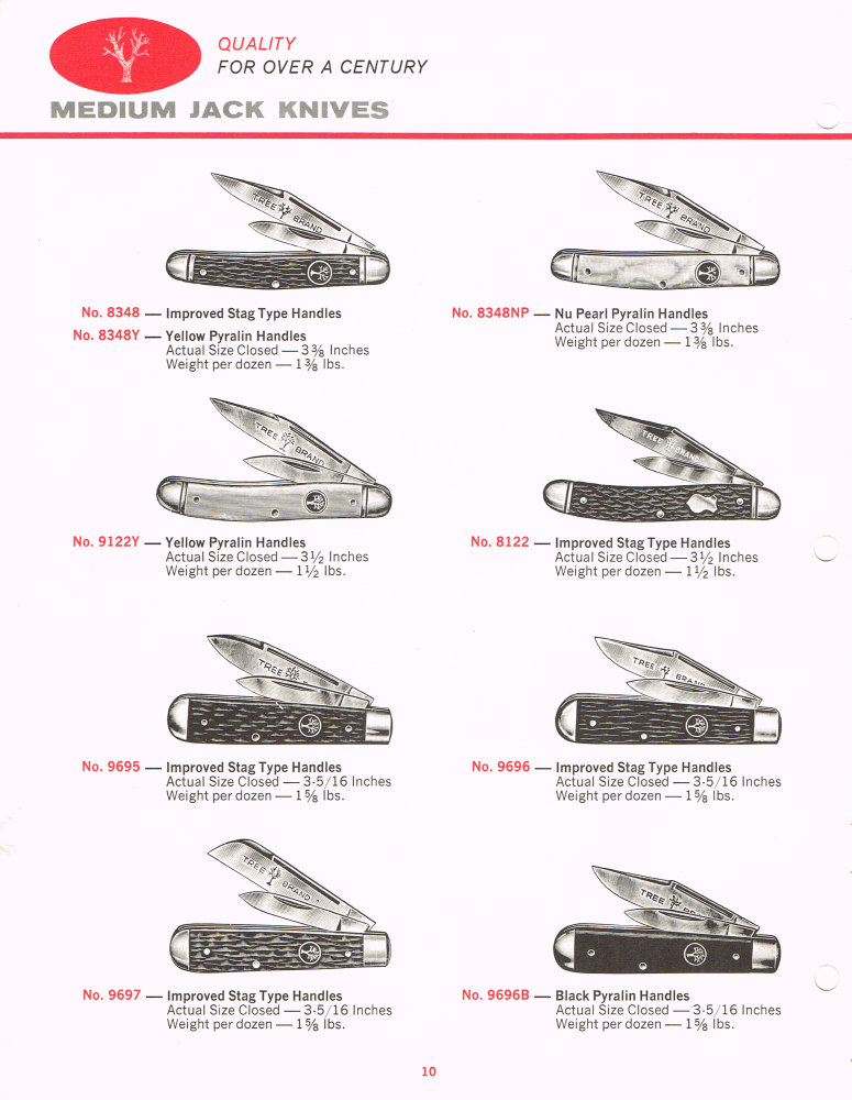 Boker Tree Brand 1966 Pocket Knives Catalog: Page 10