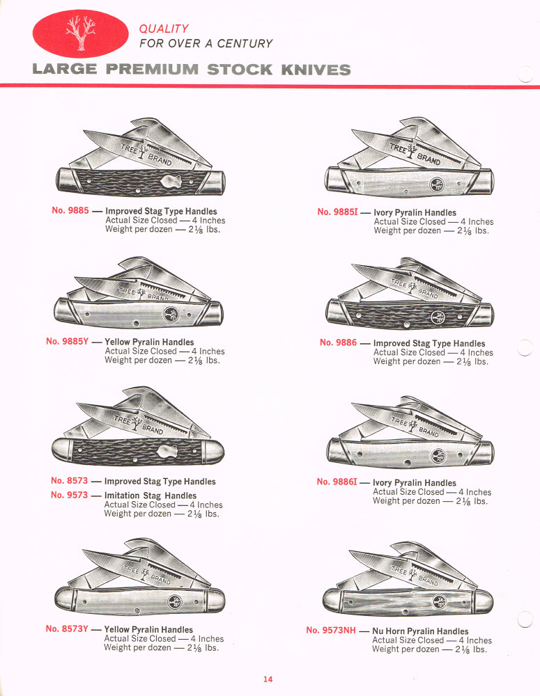 Boker Tree Brand 1966 Pocket Knives Catalog: Page 14