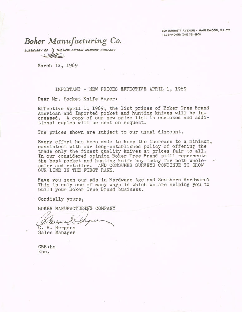 Boker Tree Brand 1966 Pocket Knives Catalog: Page 25