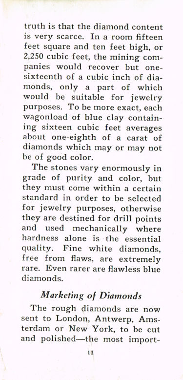 Story of the Diamond 13